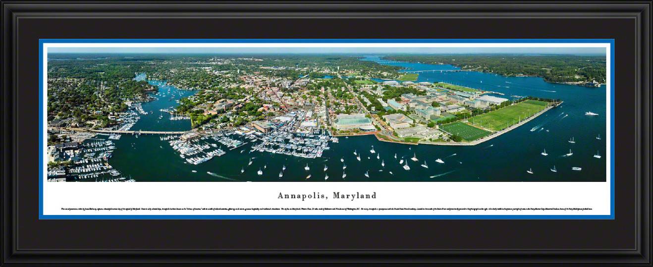 Annapolis, Maryland Panoramic City Skyline Print
