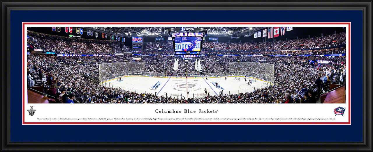 Columbus Blue Jackets Panoramic Poster - Nationwide Arena Fan Cave