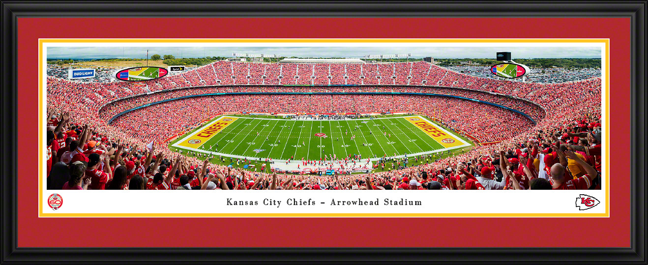 Arrowhead Stadium Football Stadium Print Kansas City Chiefs Football