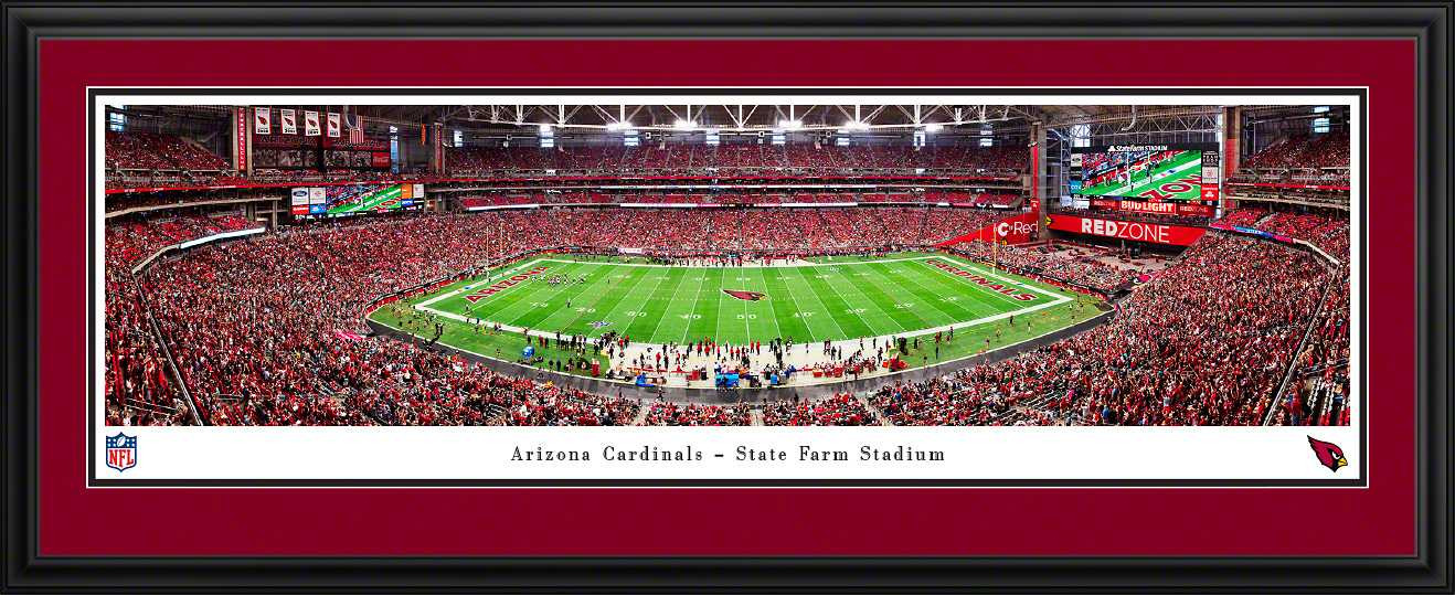 FIELD OF VIEW ポスター 4枚セット（LPサイズ） Arizona Cardinals Panoramic Poster - State Farm Stadium Picture