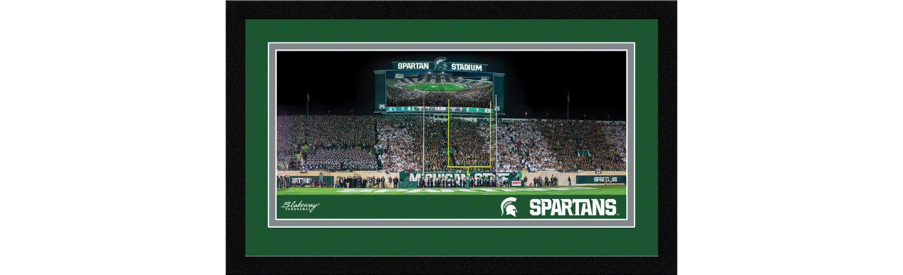 Michigan State Spartans Football Framed Panoramic Picture - Spartan Stadium