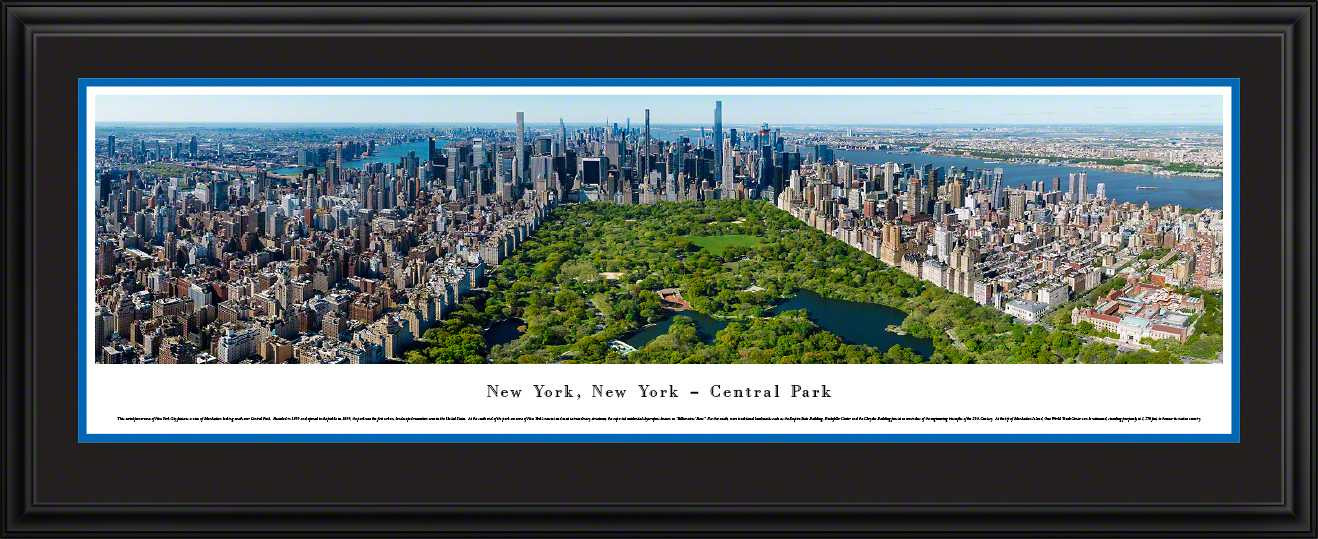 New York City - Central Park Panoramic Wall Art