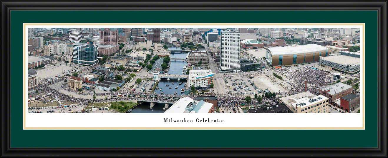 Milwaukee Celebrates - Milwaukee Bucks Parade Panoramic Picture