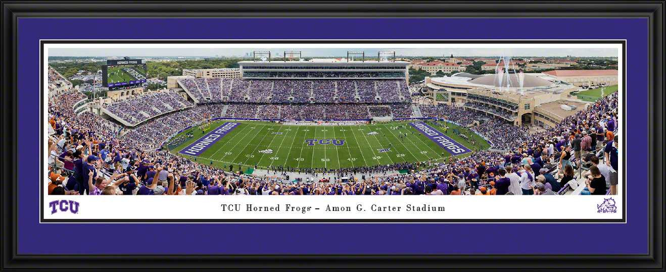 TCU Horned Frogs Football Panoramic Picture - Amon G Carter Stadium