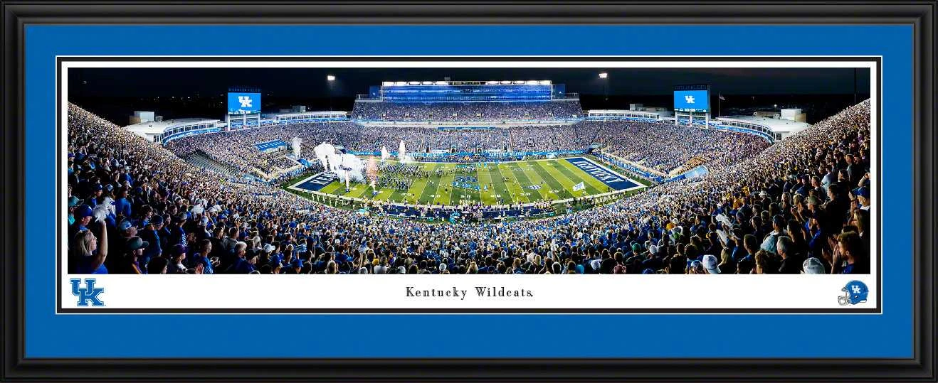 Kentucky Wildcats Football Panoramic Picture - Kroger Field Fan Cave Decor