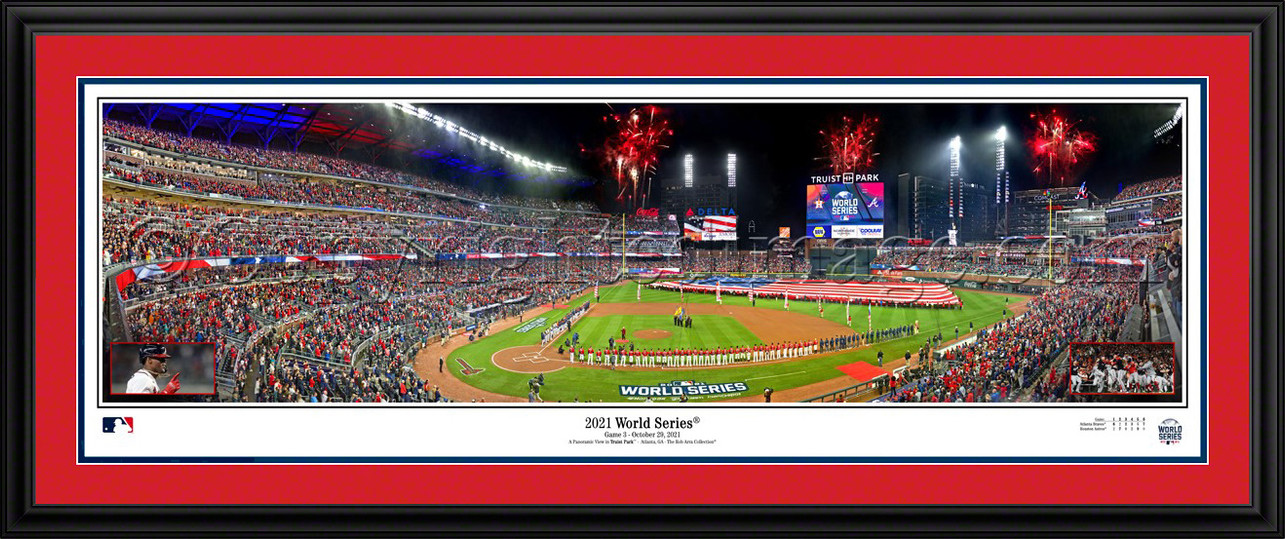 MLB フェンウェイパーク　フレーム Atlanta Braves 2021 World Series Panoramic Picture - Truist Park
