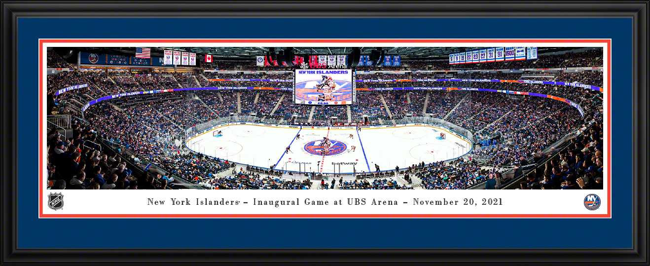 New York Islanders Panoramic Picture - UBS Arena NHL Fan Cave Decor