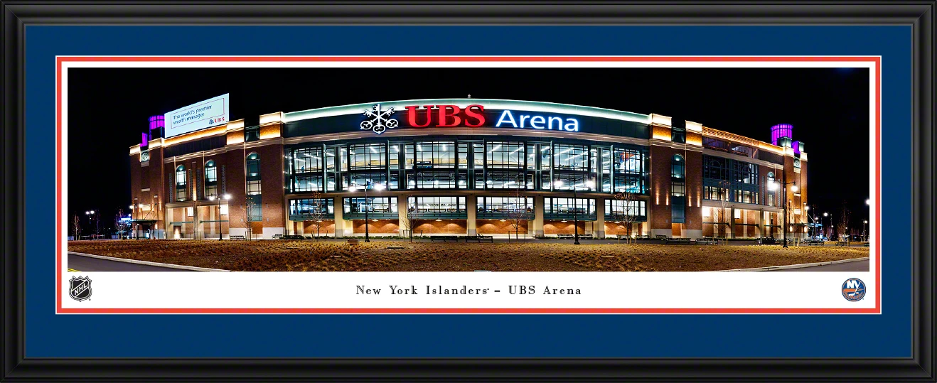 New York Islanders UBS Arena Exterior Panoramic Picture - NHL Fan Cave Decor