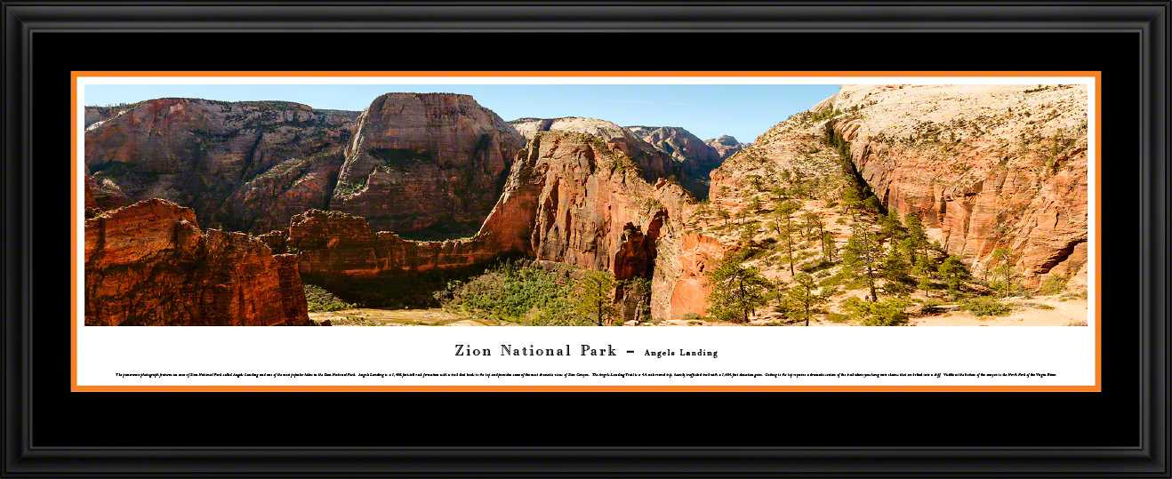 Zion National Park Panoramic Picture - Angels Landing