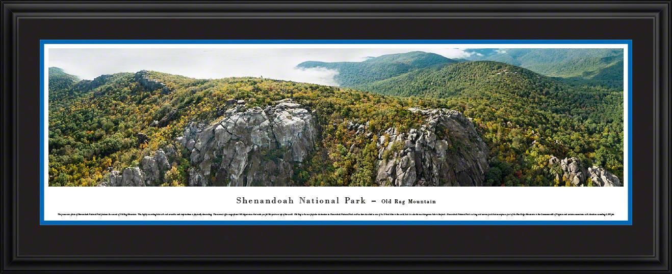 Shenandoah National Park Panoramic Picture - Old Rag Mountain Wall Decor