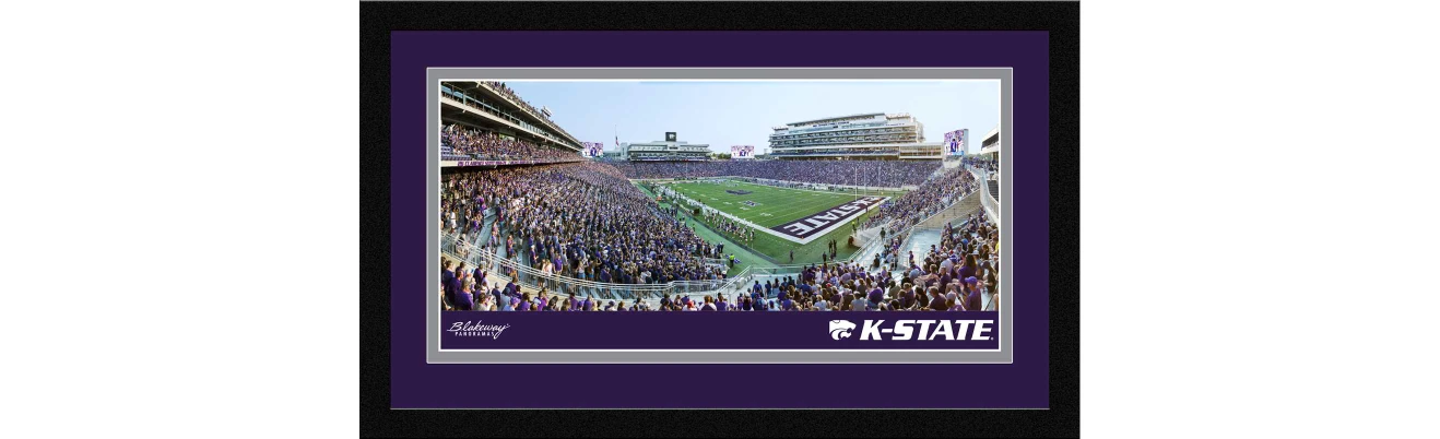 K-State Wildcats Football Framed Panoramic Picture - Bill Snyder Family Stadium Wall Decor