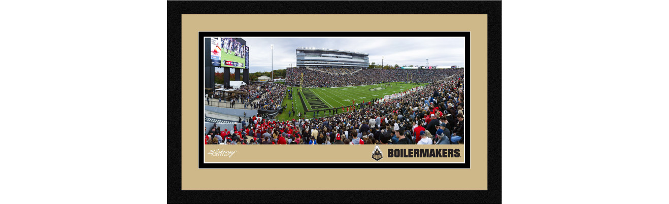 Purdue Boilermakers Football Framed Panoramic Picture - Ross-Ade Stadium Wall Decor