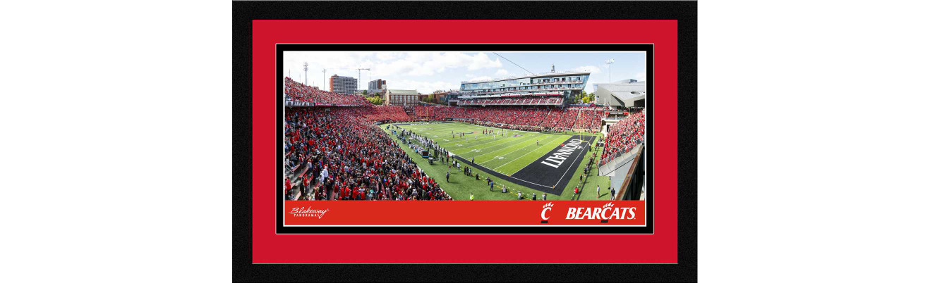 Cincinnati Bearcats Football Framed Panoramic Picture - Nippert Stadium Wall Decor
