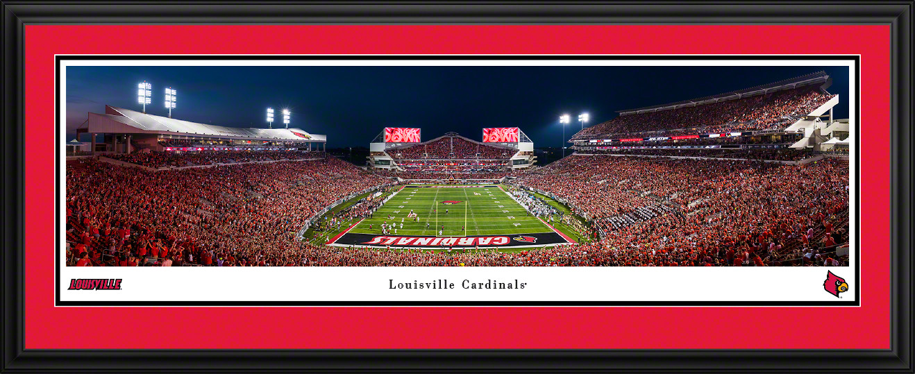 Louisville Cardinals Wall Decor - Football Panorama