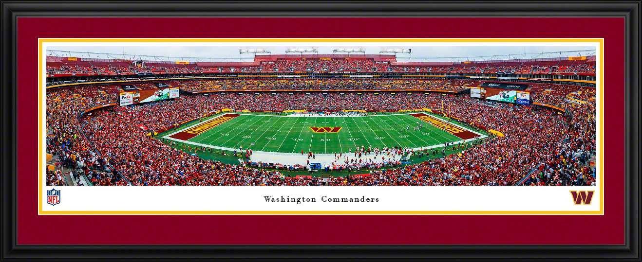 Washington Commanders Panoramic Picture - FedEx Field NFL Fan Cave Decor
