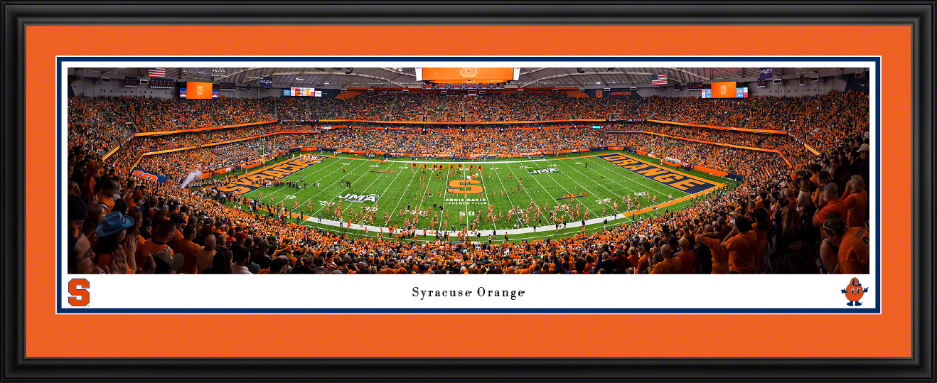 Syracuse Orange Football Panoramic Picture - JMA Wireless Dome Fan Cave Decor