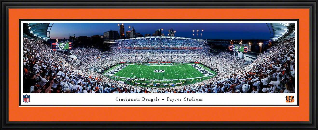 Cincinnati Bengals 50 Yd Panoramic Picture - Paycor Stadium NFL Fan Cave Decor
