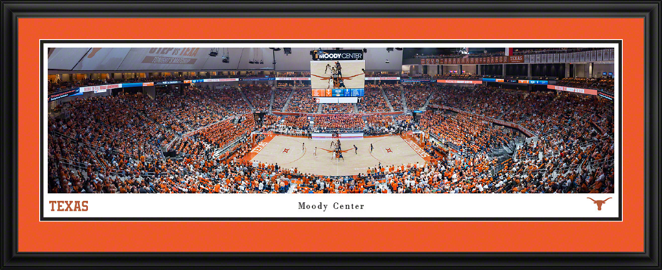 特大パブミラー　テキサス大学　texas longhorns カレッジ Texas Longhorns Basketball Panoramic Picture - Erwin Events Center