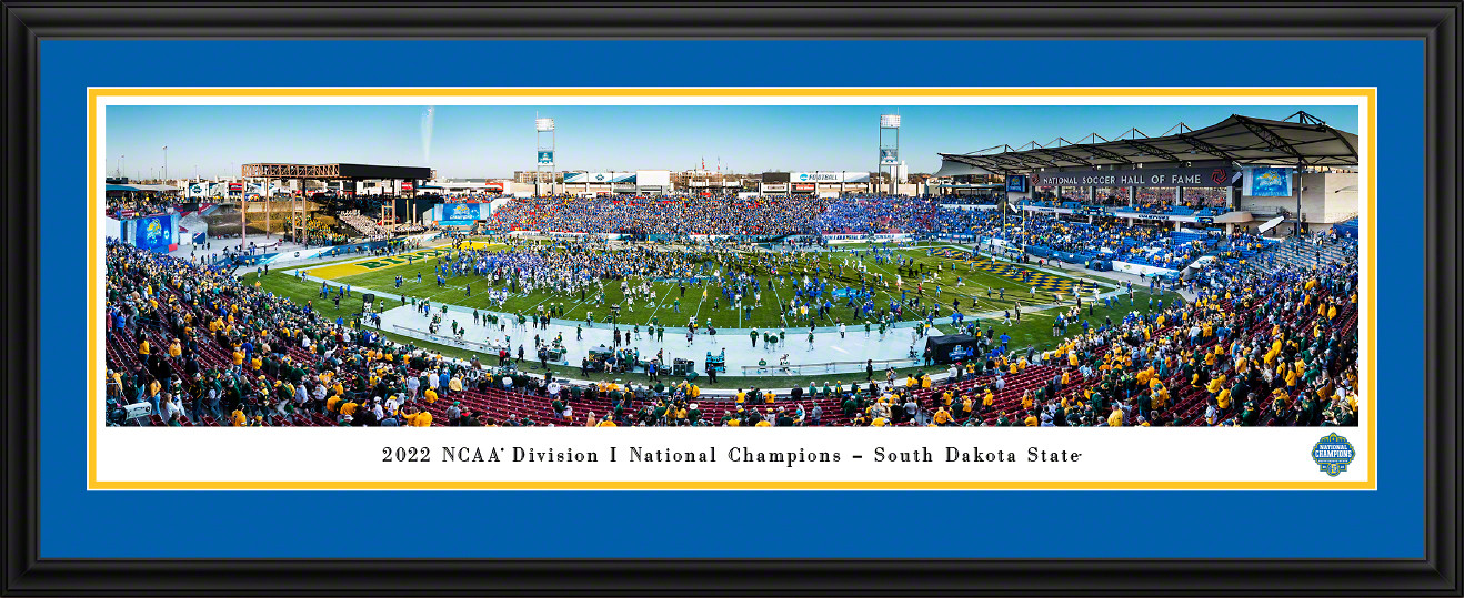 2023 NCAA Division I Football Champions Panorama - South Dakota State Jackrabbits Fan Cave Decor