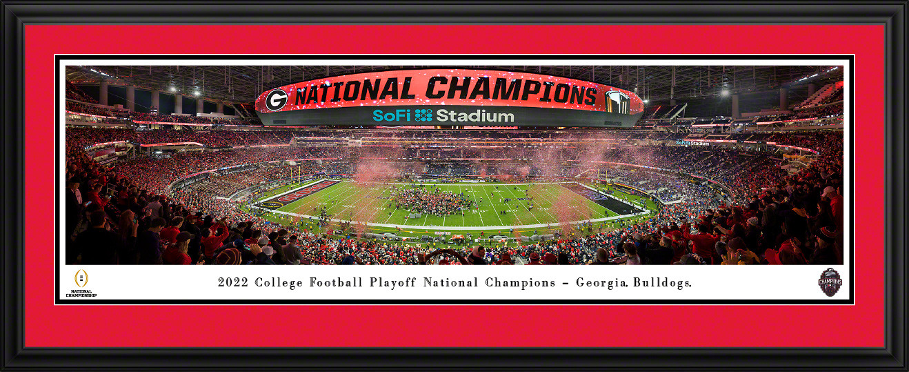 2023 CFP Poster - Georgia Bulldogs National Champions