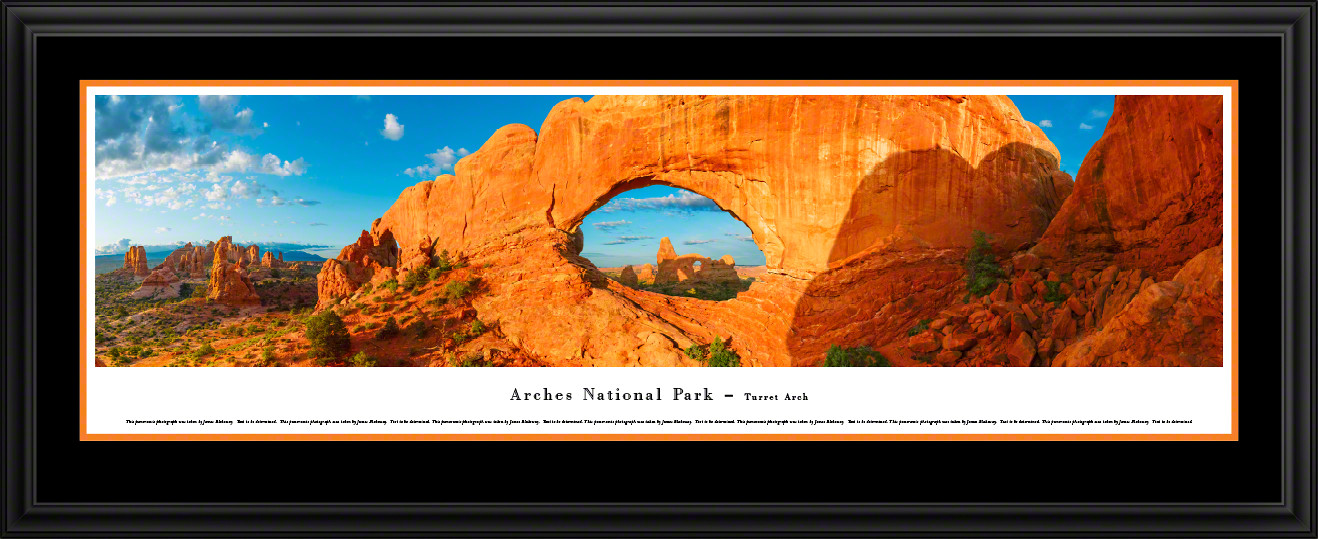 Arches National Park Panoramic Picture - Turret Arch Wall Decor