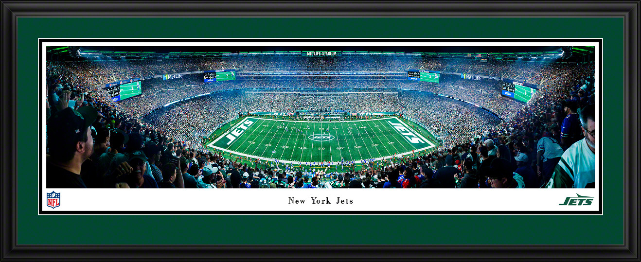 New York Jets Panoramic Picture - MetLife Stadium NFL Fan Cave Decor