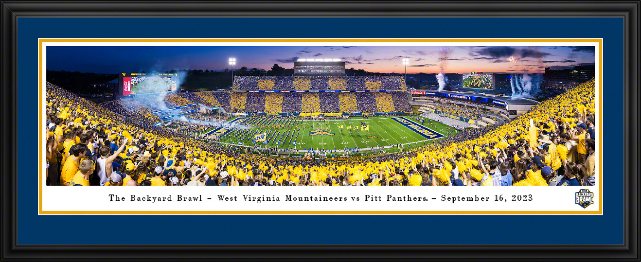 2023 Backyard Brawl - West Virginia Mountaineers vs. Pittsburgh Panthers Football Panoramic Picture