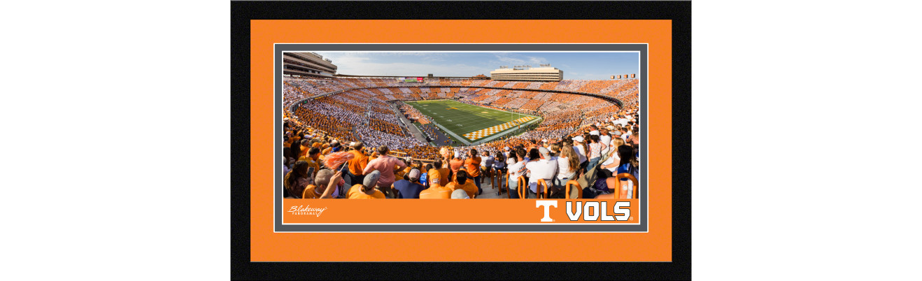 Tennessee Volunteers Football Framed Panoramic Wall Decor - Neyland Stadium Picture