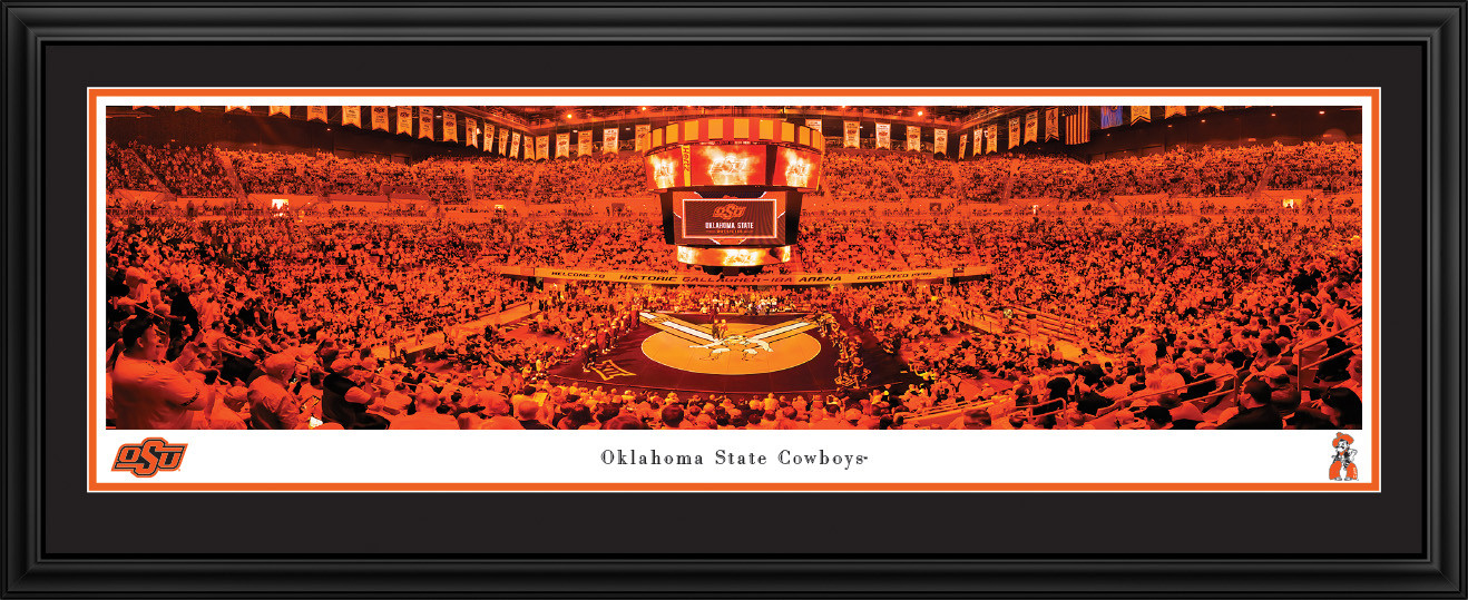 Oklahoma State Cowboys Wrestling Panoramic Picture - Gallagher-Iba Arena