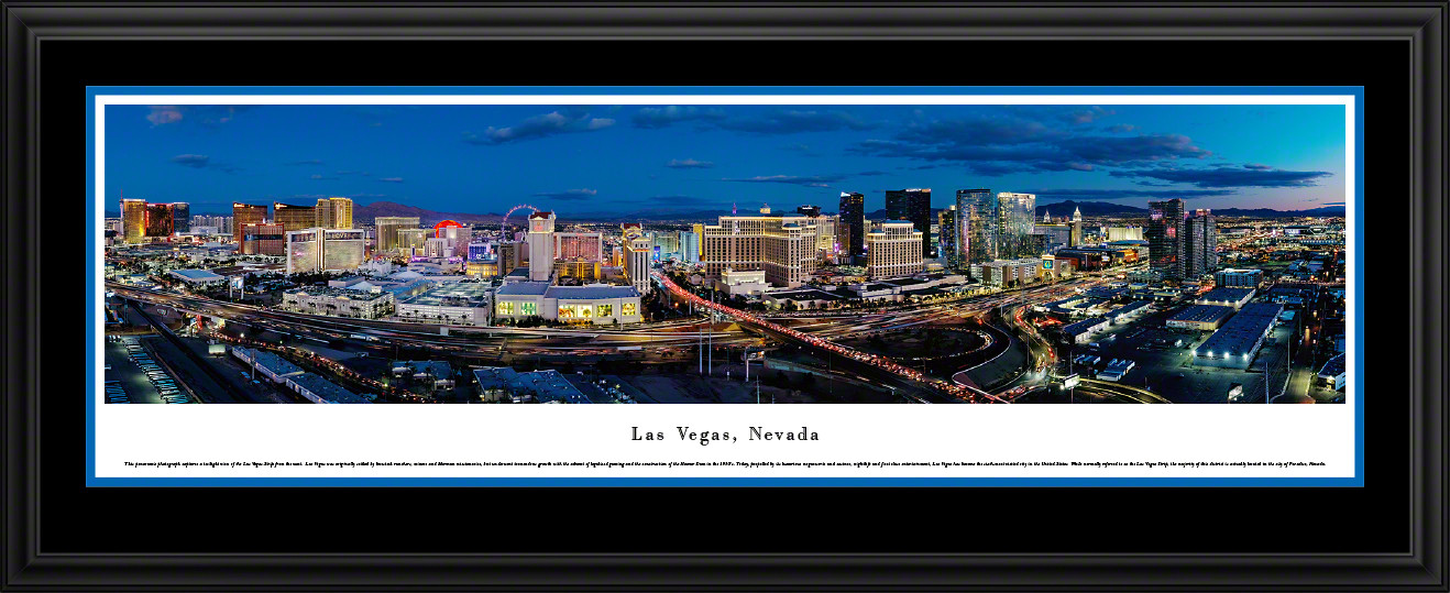 Las Vegas, Nevada Twilight Skyline Panoramic Picture