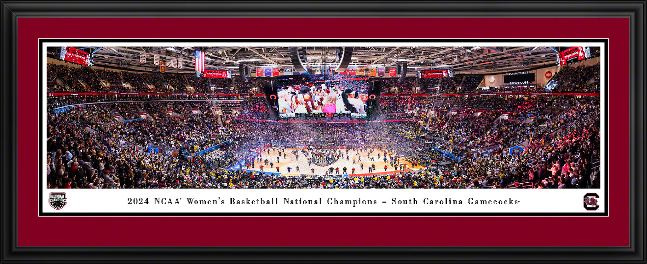 2024 NCAA Women's Basketball National Champions Panoramic Picture - South Carolina Gamecocks