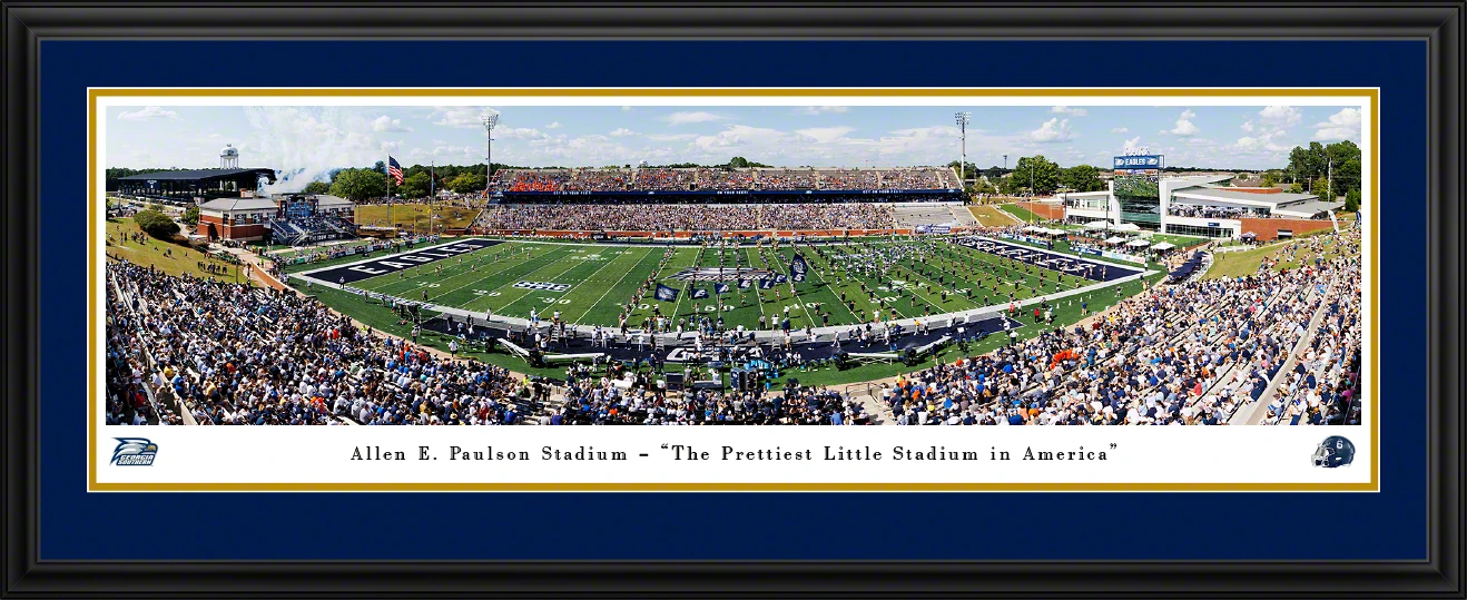 Georgia Southern Eagles Football Panoramic Picture - Allen E. Paulson Stadium Fan Cave Decor