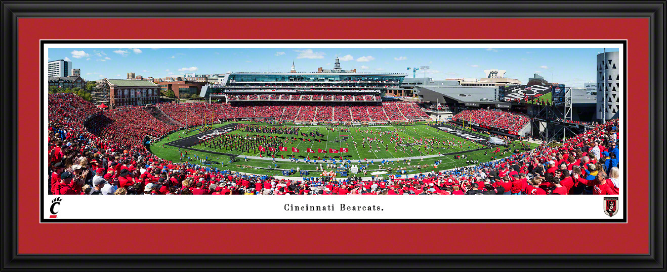 Cincinnati Bearcats Football Panoramic Picture - 50 Yd Line at Nippert Stadium Wall Decor