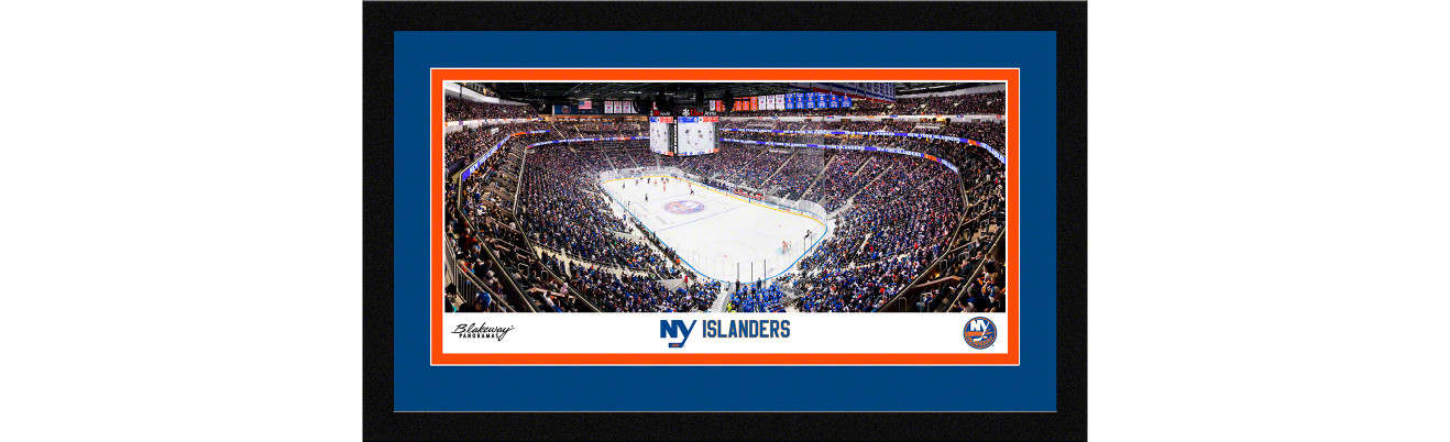 New York Islanders Framed Panoramic Picture - UBS Arena NHL Fan Cave Decor