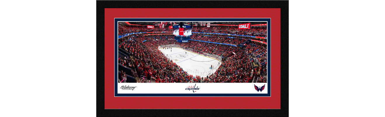 Washington Capitals Framed Panoramic Picture - Capital One Arena NHL Fan Cave Decor