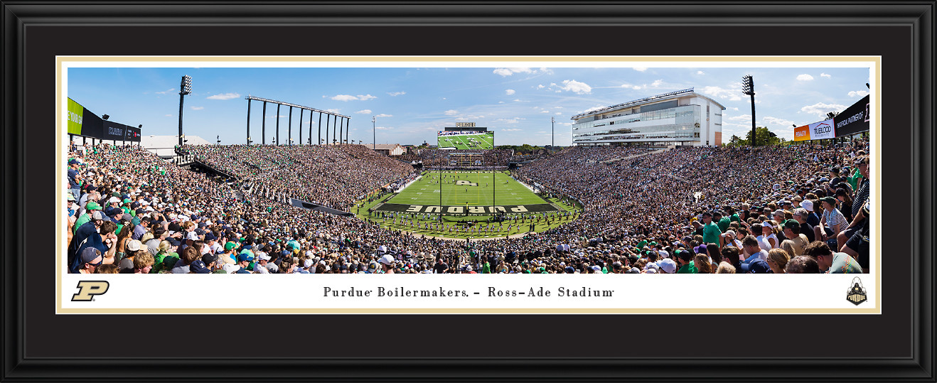 Purdue Boilermakers Panoramic Picture - Ross-Ade Stadium Football Fan Cave Decor