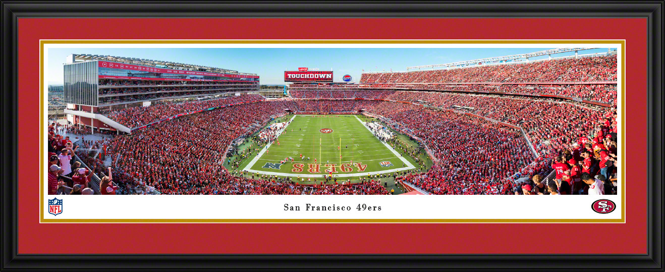 San Francisco 49ers End Zone Panoramic Picture - Levi's Stadium NFL Wall Decor