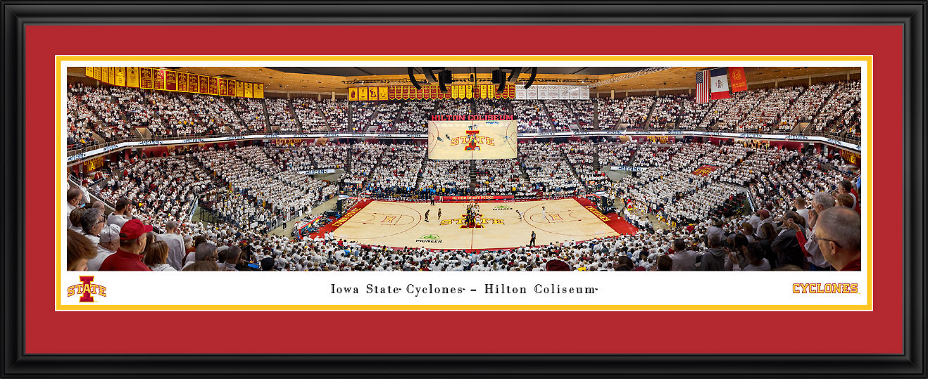 Iowa State Cyclones Basketball Panoramic Picture - Hilton Coliseum Fan Photo