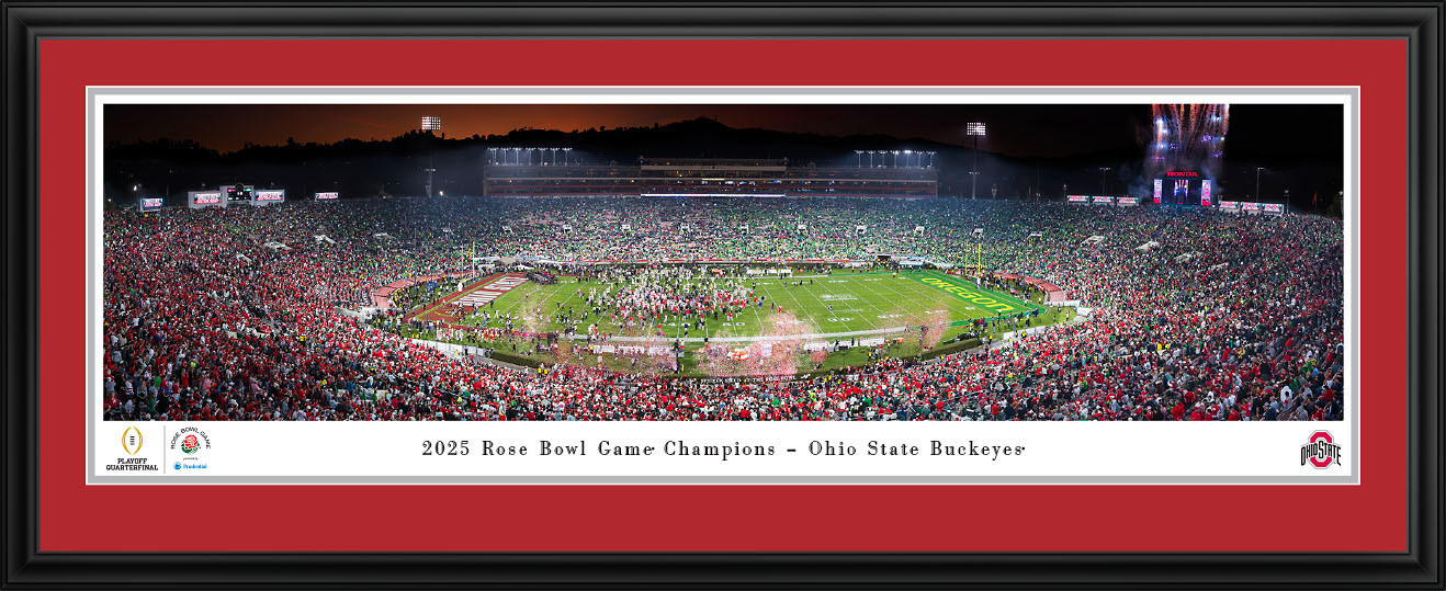 2025 Rose Bowl Champions Panoramic Picture - Ohio State Buckeyes