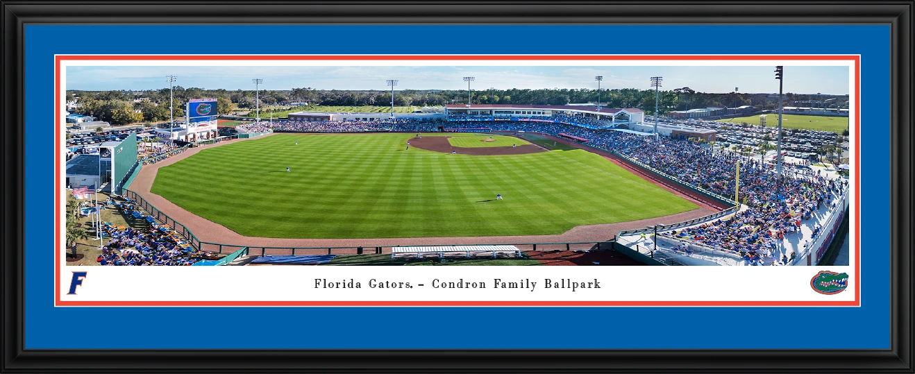 Florida Gators Baseball Panoramic Picture - Condron Family Ballpark Fan Cave Decor