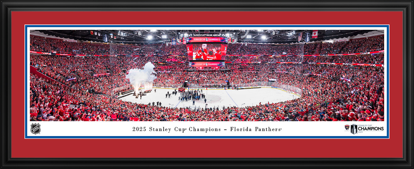 2025 Stanley Cup Champions Panoramic Picture - Florida Panthers Fan Cave Decor