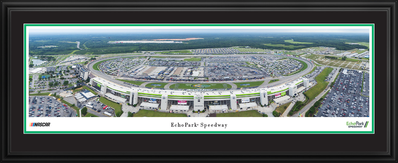 EchoPark Speedway Panoramic Picture - NASCAR Fan Cave Decor
