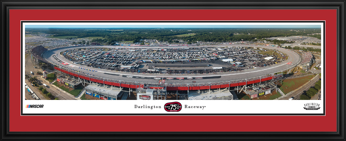 Darlington Raceway Panoramic Picture - NASCAR Cup Series Fan Cave Decor