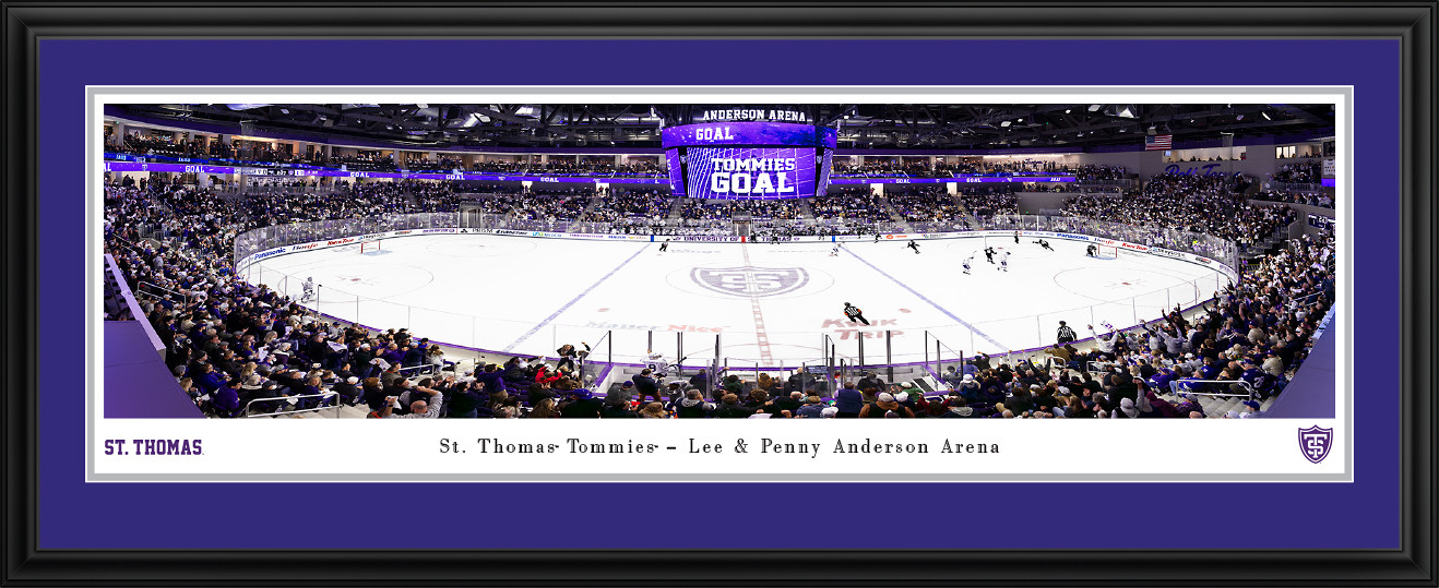 St. Thomas Tommies Hockey Panoramic Picture - Lee and Penny Anderson Arena Fan Cave Decor