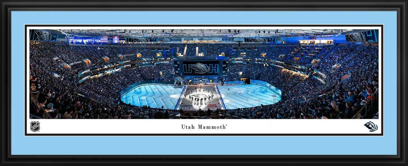 Utah Mammoth Opening CeremonyPanoramic Picture - Delta Center NHL Fan Cave Decor