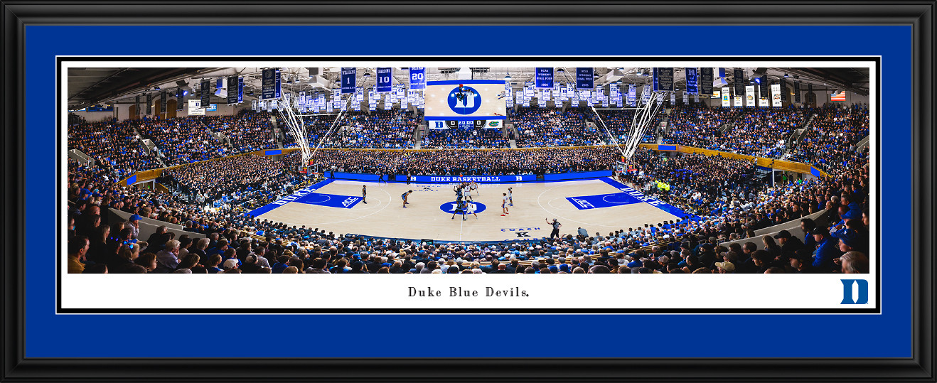Duke Blue Devils Men's Basketball Fan Cave Decor - Cameron Indoor Stadium Panoramic Picture