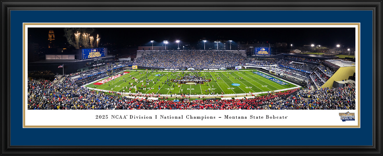 2025-2026 NCAA Division I Football Championship Victory Panoramic Picture - Montana State Bobcats