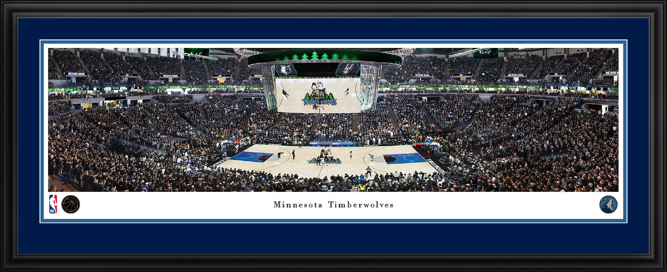 Minnesota Timberwolves Panoramic Picture - NBA Fan Cave Decor