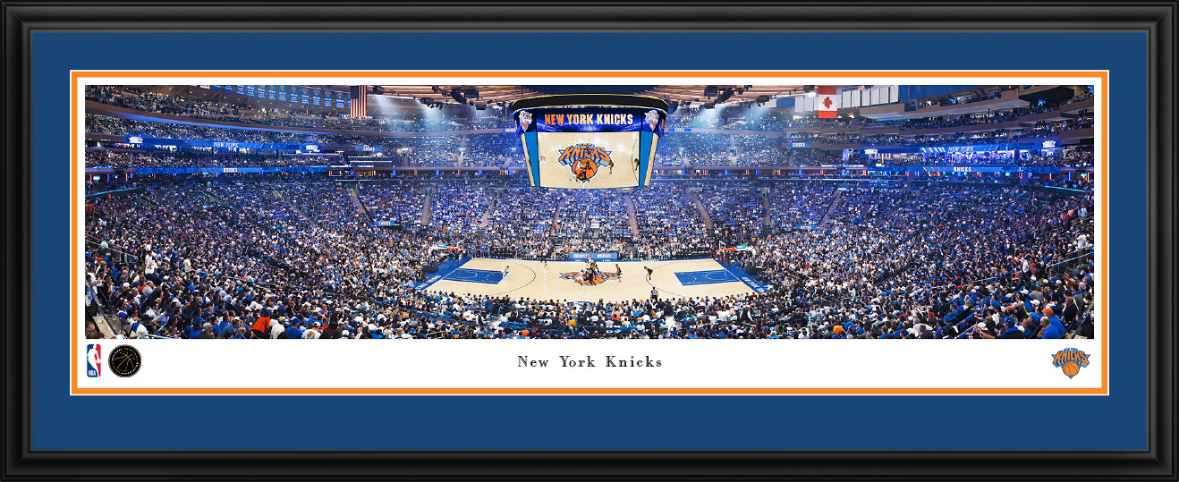 New York Knicks Panoramic Picture - NBA Fan Cave Decor