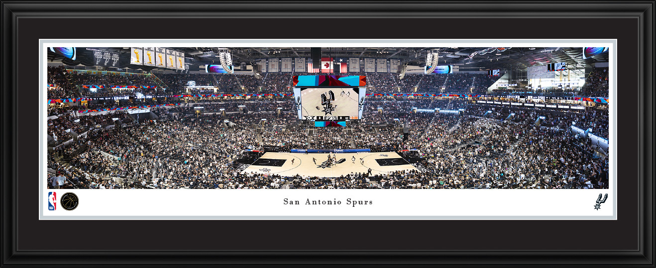 San Antonio Spurs Panoramic Picture - NBA Fan Cave Decor
